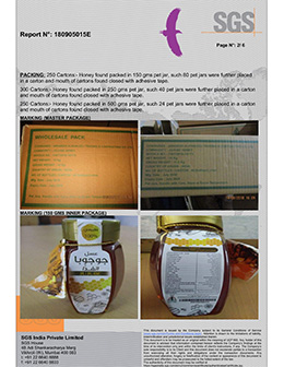 SGS Certificate (Honey)